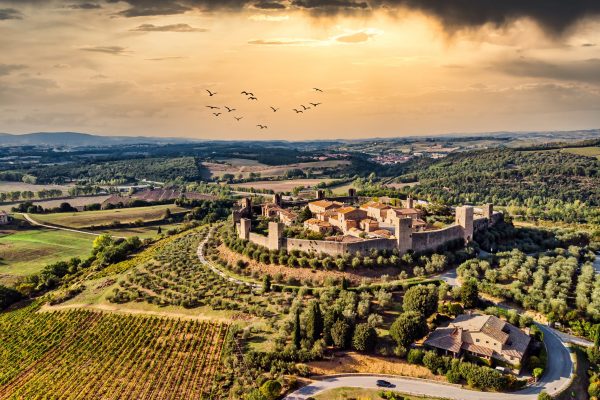 SIENA, & MONTERIGGIONI